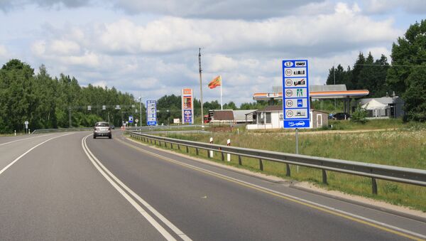 Заправочная станция при въезде в Литву - Sputnik Литва
