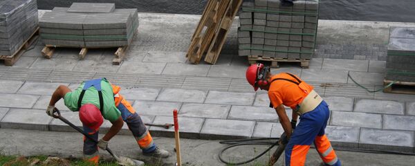 Ремонтные работы набережной Вильнюса, архивное фото - Sputnik Литва