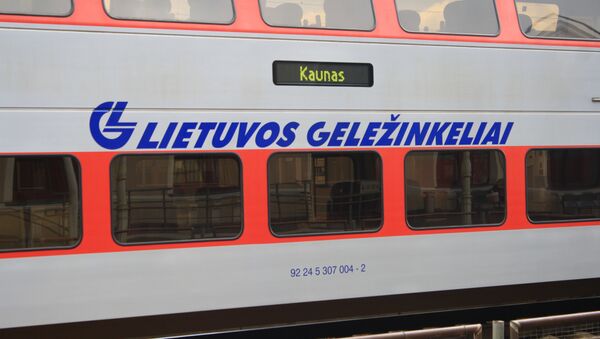 Вагон поезда на железнодорожном вокзале Вильнюса - Sputnik Литва