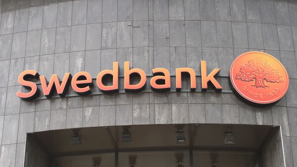 Логотип Swedbank, архивное фото - Sputnik Литва