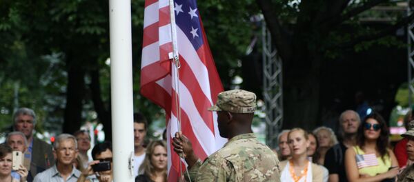 Поднятие флага США - Sputnik Литва