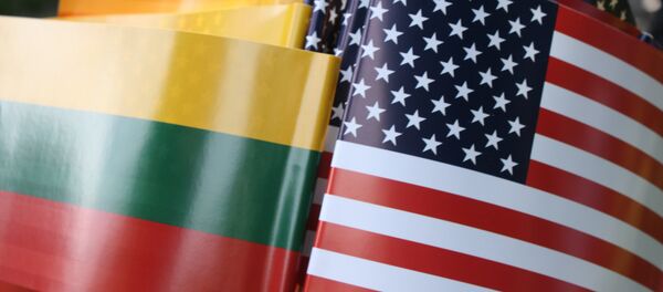 Флаги Литвы и США Флаги Литвы и США - Sputnik Литва