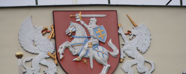 Герб Литвы на дворце президента Герб Литвы на дворце президента - Sputnik Lietuva