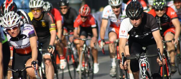 Участники веломарафона в Вильнюсе - Sputnik Литва