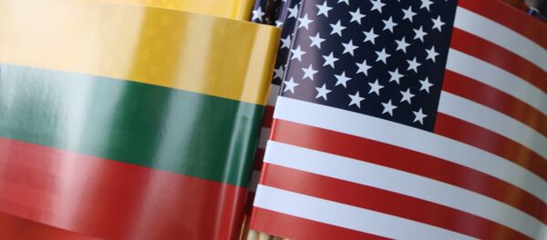 Флаги Литвы и США - Sputnik Литва