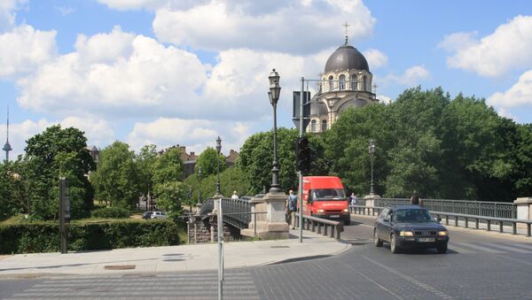 Пешеходный переход у Жверинского моста - Sputnik Lietuva