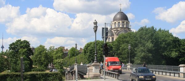 Пешеходный переход у Жверинского моста Пешеходный переход у Жверинского моста - Sputnik Lietuva