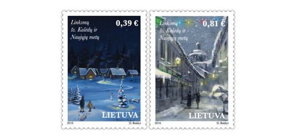 Рождественские марки в Литве - Sputnik Литва