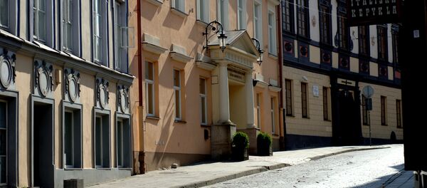 Улица Доминикону в Вильнюсе Улица Доминикону в Вильнюсе - Sputnik Литва