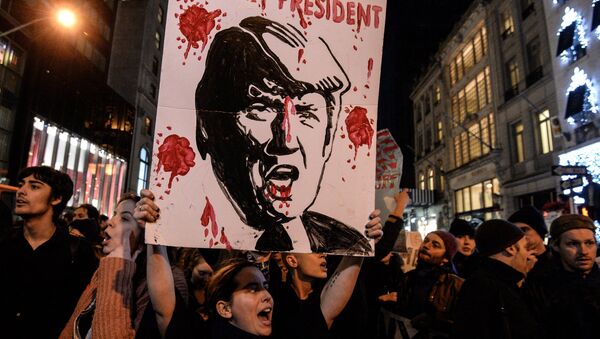 Акция протеста против Д. Трампа в Нью-Йорке - Sputnik Литва