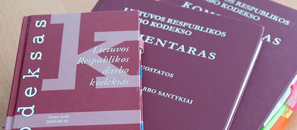 Трудовой кодекс Литвы - Sputnik Литва