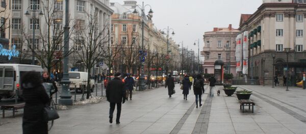 Площадь Винцаса Кудирки возле правительства Литвы - Sputnik Литва