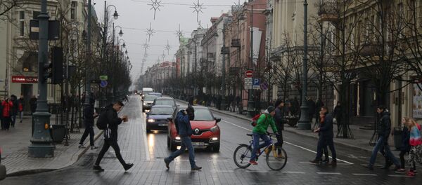 Проспект Гедиминаса начинается у Кафедральной площади Вильнюса Проспект Гедиминаса начинается у Кафедральной площади Вильнюса - Sputnik Lietuva