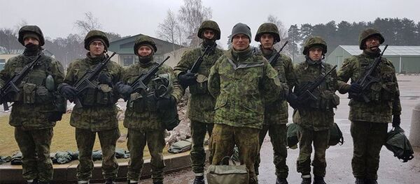 Военнослужащие второй роты механизированного пехотного батальона имени князя Вайдотаса - Sputnik Литва
