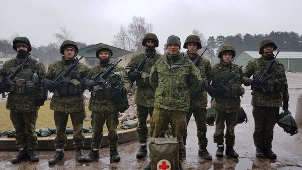 Военнослужащие второй роты механизированного пехотного батальона имени князя Вайдотаса - Sputnik Lietuva