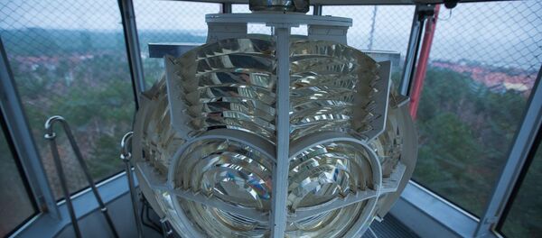 Фонарь на Нидском маяке Фонарь на Нидском маяке - Sputnik Литва