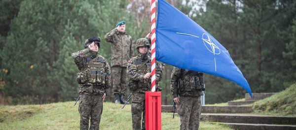 Солдаты НАТО отдают честь - Sputnik Литва