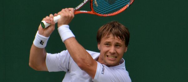 Рекардас Беранкис играет в теннис - Sputnik Литва