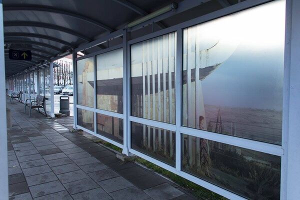 Выставка фотографий советских автобусных остановок в Вильнюсском аэропорту - Sputnik Литва