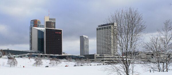 Вильнюс-сити в снегу - Sputnik Литва