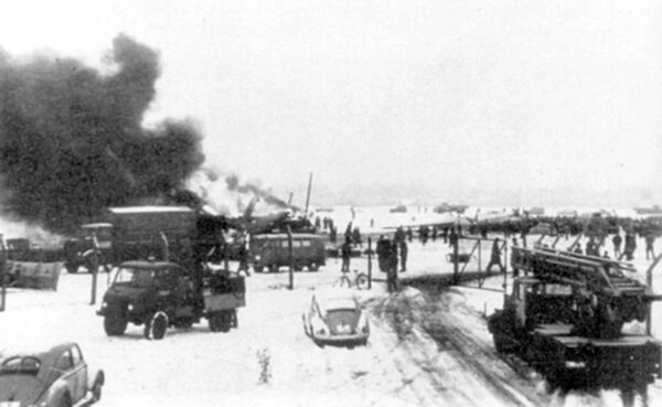 Место катастрофы в Мюнхене 6 февраля 1958 года. Место катастрофы в Мюнхене 6 февраля 1958 года. - Sputnik Литва