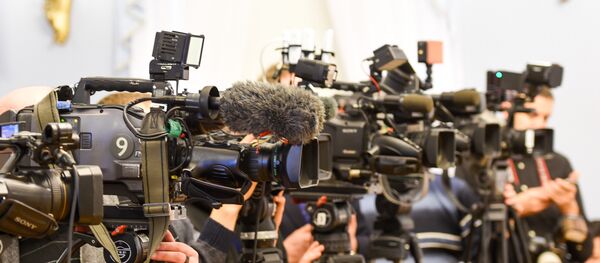 Журналисты в президентском дворце, архивное фото - Sputnik Литва