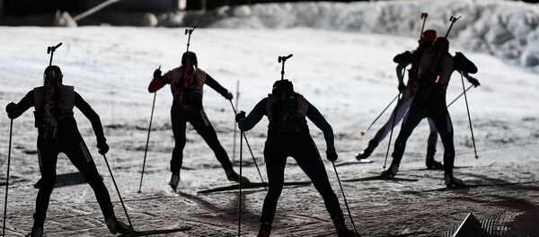 Биатлон. I этап Кубка мира. Смешанная эстафета Биатлон. I этап Кубка мира. Смешанная эстафета - Sputnik Литва