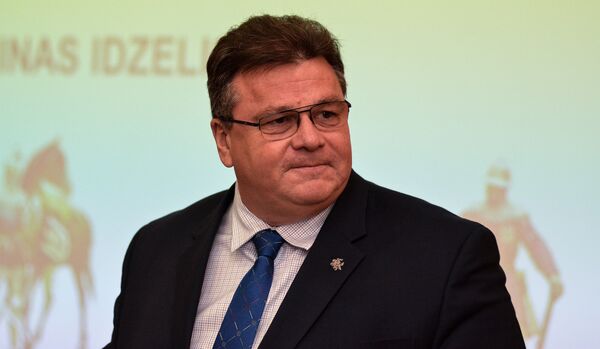 Министр иностранных дел Литвы Линас Линкявичюс Министр иностранных дел Литвы Линас Линкявичюс - Sputnik Литва