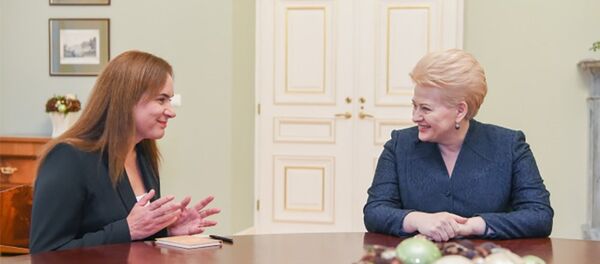 Milda Vainutė ir Dalia Grybauskaitė Milda Vainutė ir Dalia Grybauskaitė - Sputnik Lietuva