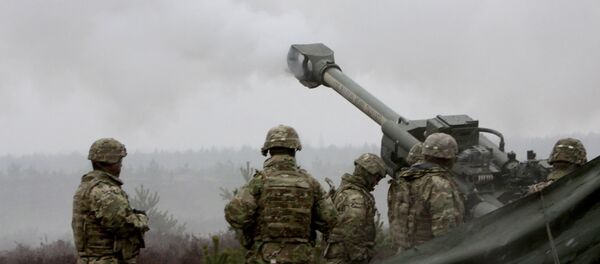 Военные учения НАТО Operation Summer Shield на полигоне Адажи в Латвии, архивное фото - Sputnik Литва