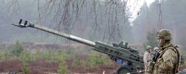 Военные учения НАТО Operation Summer Shield на полигоне Адажи в Латвии Военные учения НАТО Operation Summer Shield на полигоне Адажи в Латвии - Sputnik Литва