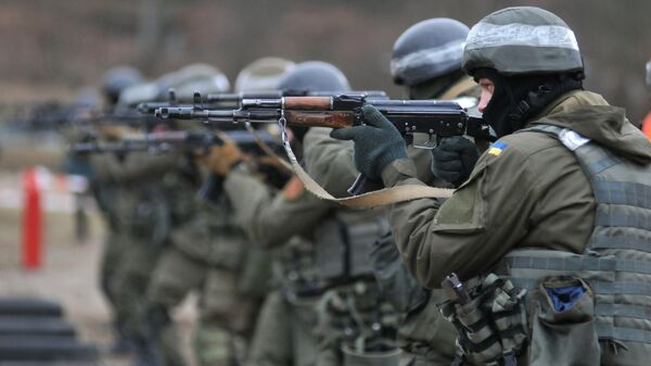 Подготовка пехоты Нацгвардии Украины по методике НАТО - Sputnik Lietuva
