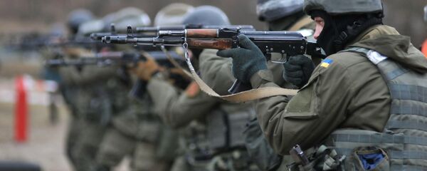 Подготовка пехоты Нацгвардии Украины по методике НАТО - Sputnik Литва