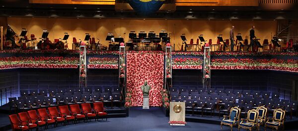 Концертный зал, где проходит Церемония вручения Нобелевской премии - Sputnik Литва