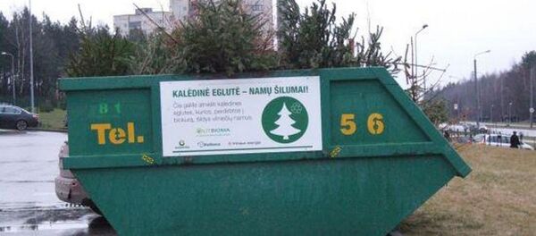 Специальные контейнеры для елочек - Sputnik Lietuva