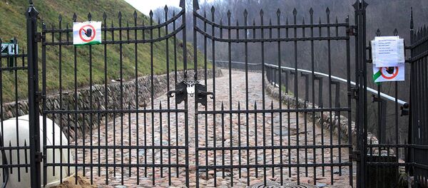 Ворота главного входа на гору Гедиминаса - Sputnik Литва