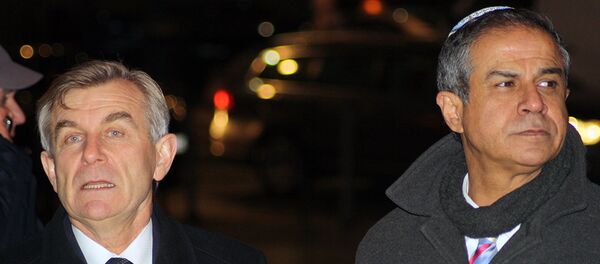 Спикер Сейма Викторас Пранцкетис и посол Израиля в Литве Амир Маймон - Sputnik Литва