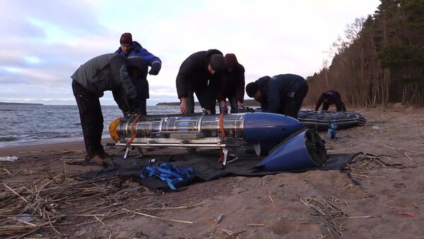 Испытания подводного робота-планера в Балтийском море - Sputnik Литва