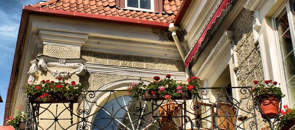 Балкон в старом городе, Вильнюс Балкон в старом городе, Вильнюс - Sputnik Lietuva