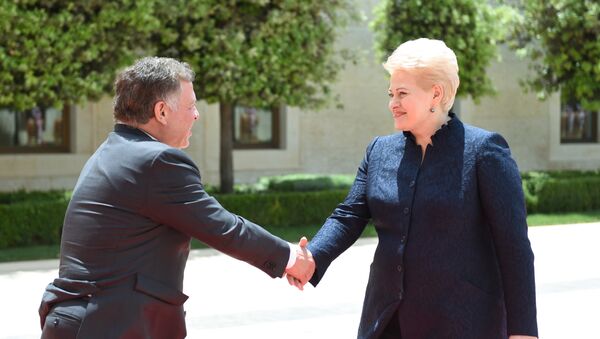 Визит президента Литвы Дали Грибаускайте в Иорданию - Sputnik Литва