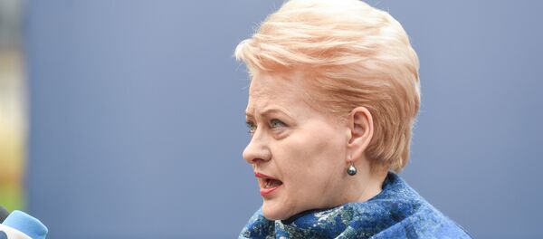 Президент Литвы Далия Грибаускайте Президент Литвы Далия Грибаускайте - Sputnik Литва