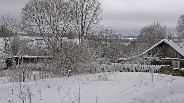 Литовская деревня в снегу, архивное фото - Sputnik Литва