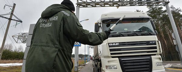 Фура проходит приграничный контроль - Sputnik Литва