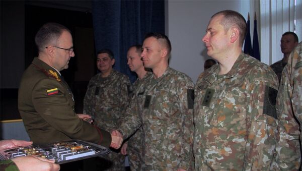 Литовских военнослужащих проводили в Афганистан для участия в международной операции - Sputnik Литва