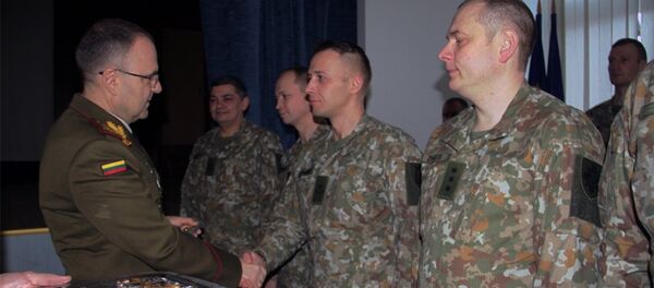 Литовских военнослужащих проводили в Афганистан для участия в международной операции - Sputnik Литва