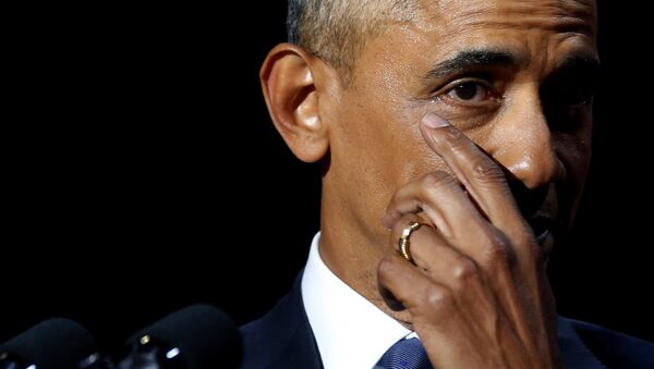 Барак Обама на прощальной церемонии - Sputnik Lietuva
