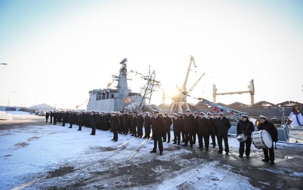 Karinių jūrų pajėgų laivų įguloų nariai. - Sputnik Lietuva