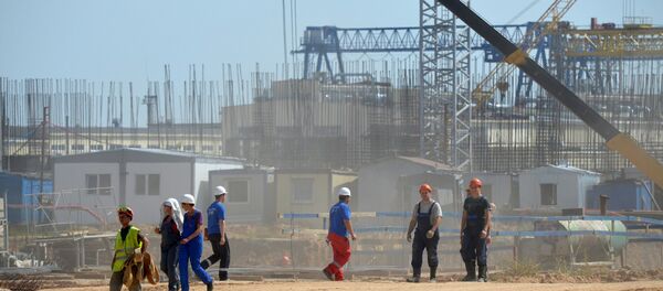 Строительство Белорусской АЭС в Островце - Sputnik Литва