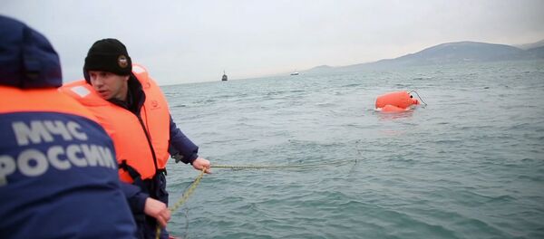 Поисковые работы в районе крушения ТУ-154 Минобороны РФ - Sputnik Литва