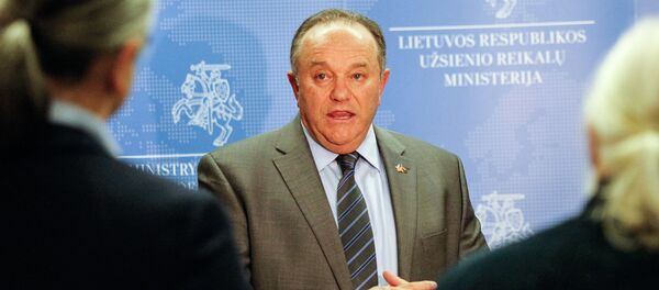Филип Марк Бридлав на встрече с Линасом Линкявичюсом - Sputnik Литва